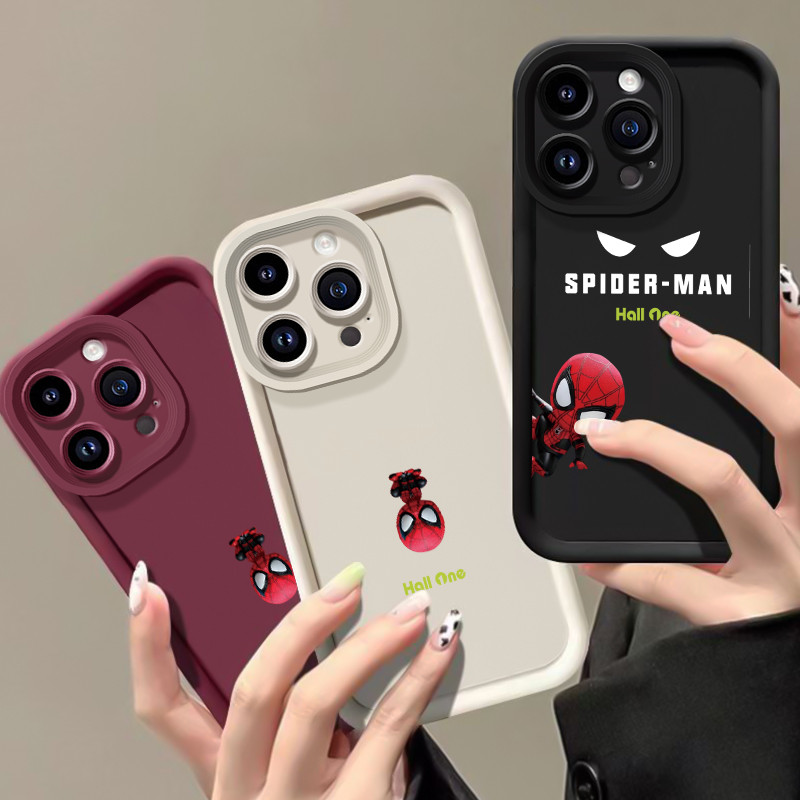 MHKEID เคสสำหรับ Xiaomi Redmi 9c NFC 10A POCO C31 เคสโทรศัพท์การ์ตูนสไปเดอร์แมนซิลิโคนกันกระแทก - รูปที่ 4