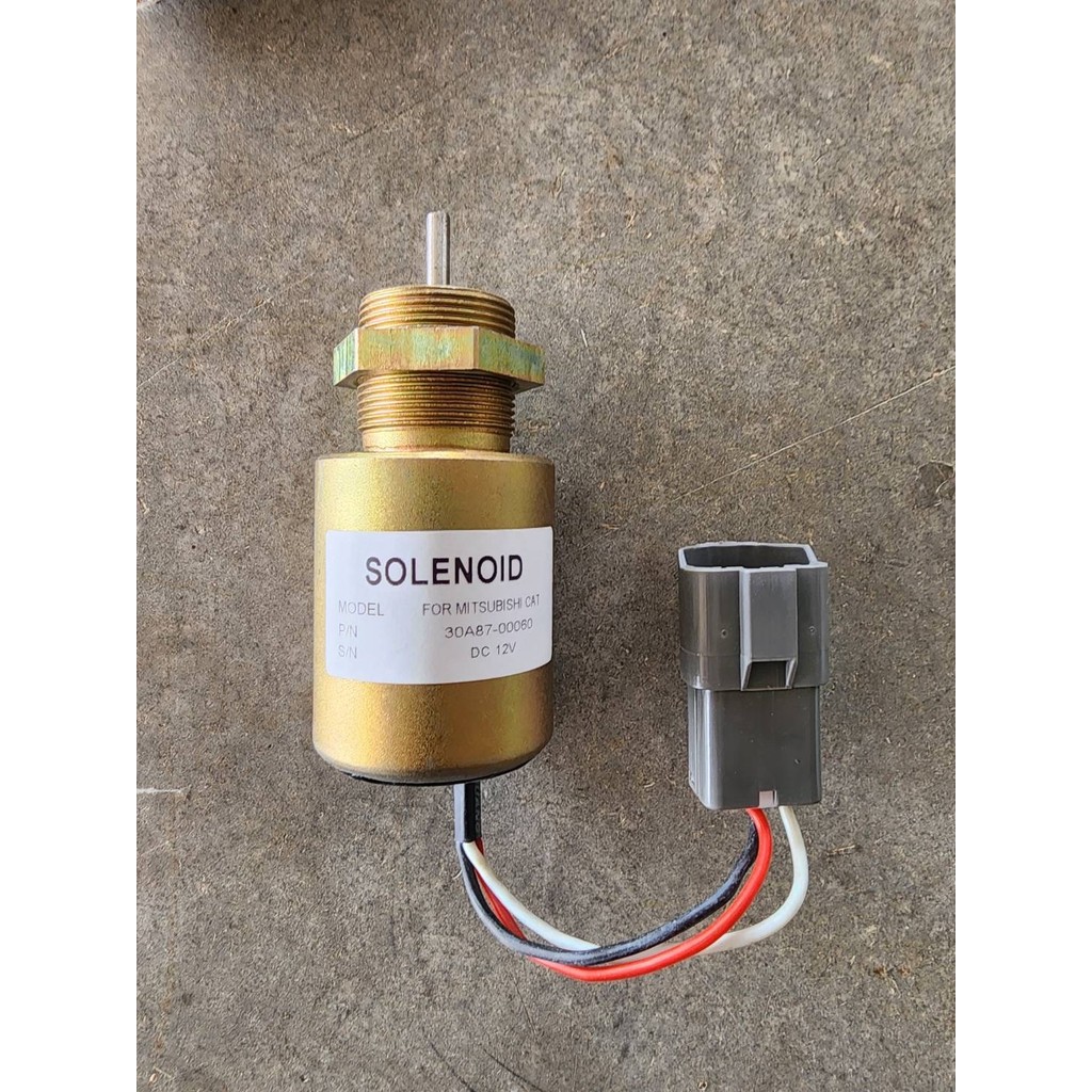 โซลินอย ดับเครื่องยนต์ 30A87-20400 ไฟ 12V มิตซูบิชิ MITSUBISHI L3E/L3P/S3L/S4L ตรงรุ่น  Parts
