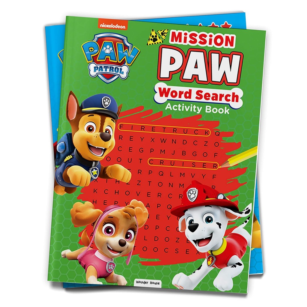 New Release Book สินค้าลิขสิทธิ์ (พร้อมส่ง) PAW PATROL MISSION PAW WORD SEARCH ACTIVITY BOOK (Paperb