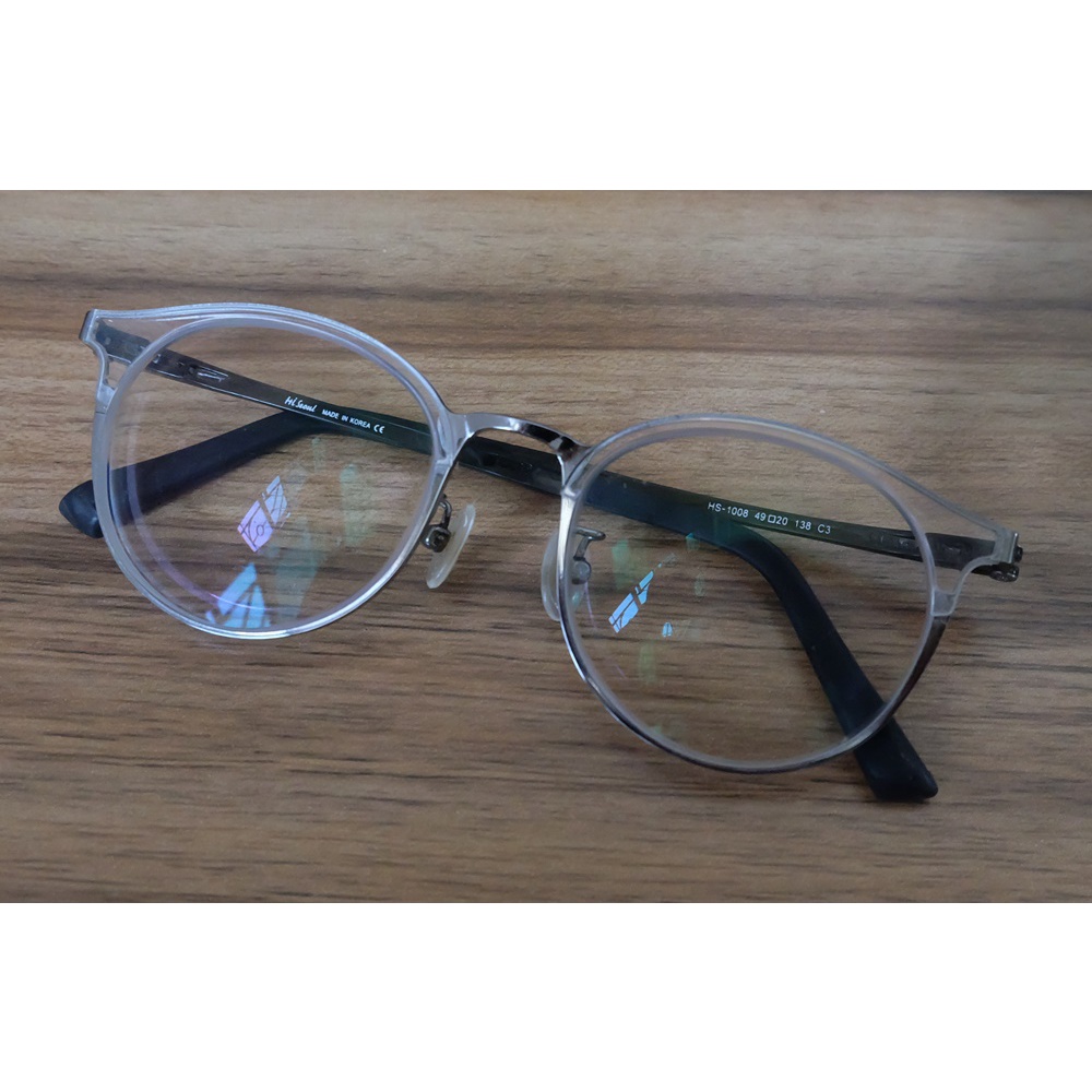 แว่น Hi Seoul HS-1008 Glasses Size 49/20 138mm สีเงิน/ใส