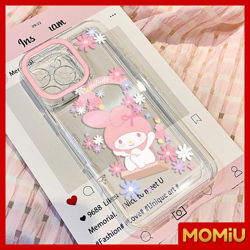 MOMiU – เข้ากันได้สำหรับ เคสไอโฟน11 เคส iphone 16 Pro Max 7Plus XR 12 13 14 15 เคสใส ลูกสุนัขดอกไม้น่ารัก ราคา ถูกที่สุด ดีลบีเคเค แกลเลอรีภาพที่ 6