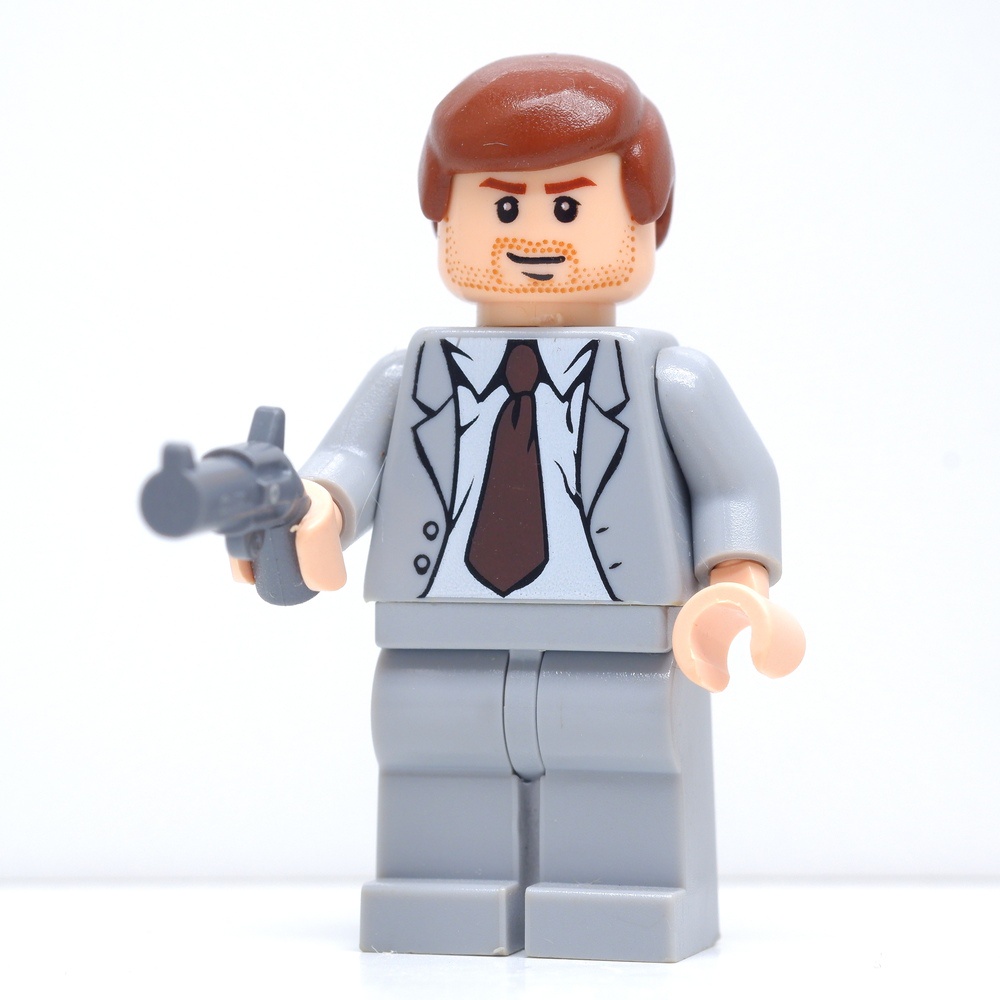 ( Ploybrick Minifigure ของแท้ ) Indiana Jones Indiana Jones Gray Suit (7197)