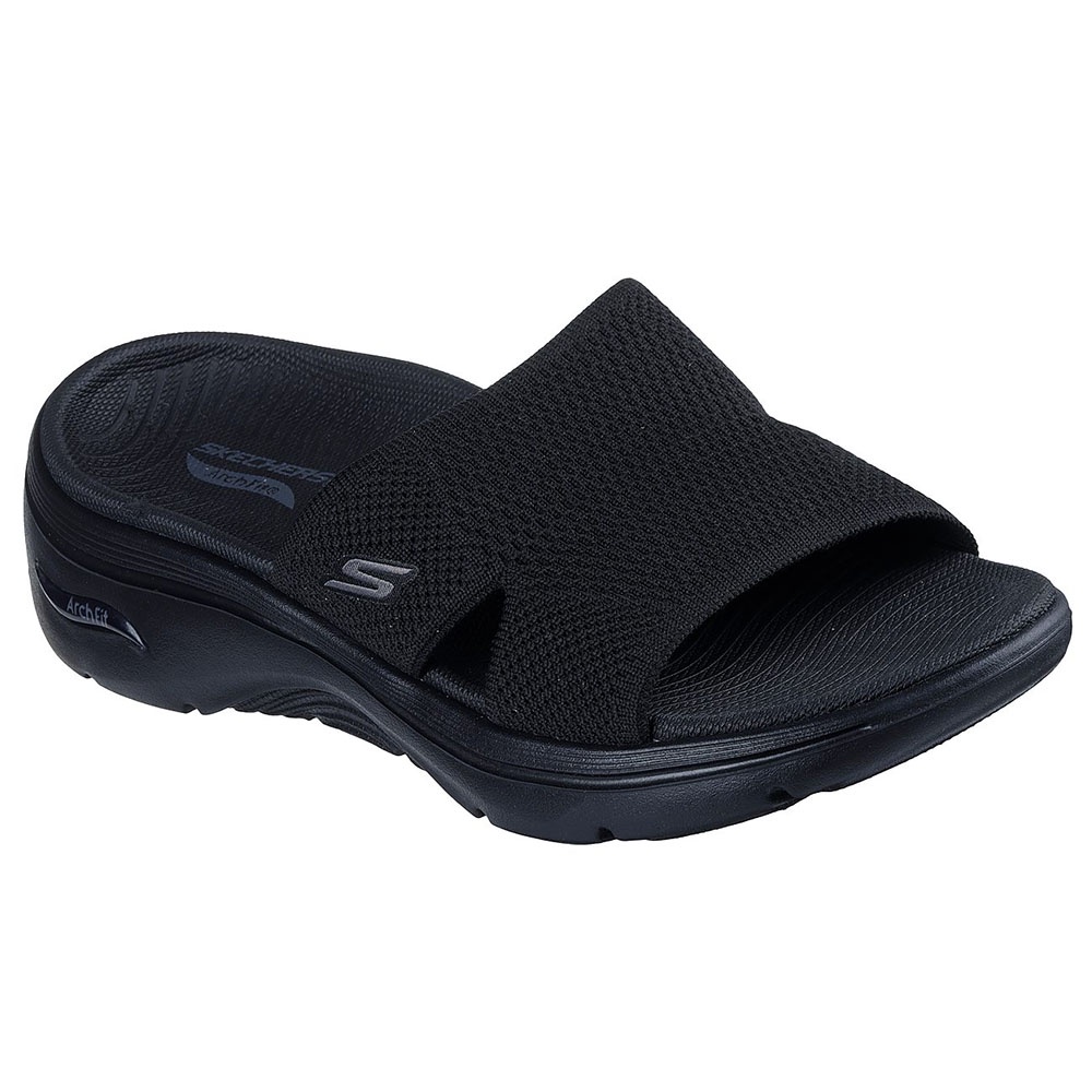 Skechers สเก็ตเชอร์ส รองเท้าแตะผู้หญิง Women GOwalk Arch Fit 2.0 Dakota Walking Sandals - 140865-BBK APMA