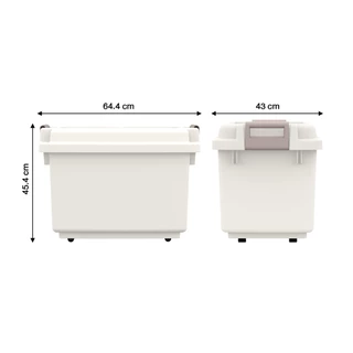กล่องอเนกประสงค์ พร้อมล้อและฝาล็อก 70 ลิตร Camping KASSA HOME รุ่น JCJ-5518 ขนาด 64.4 x 43 x 45.4 ซม