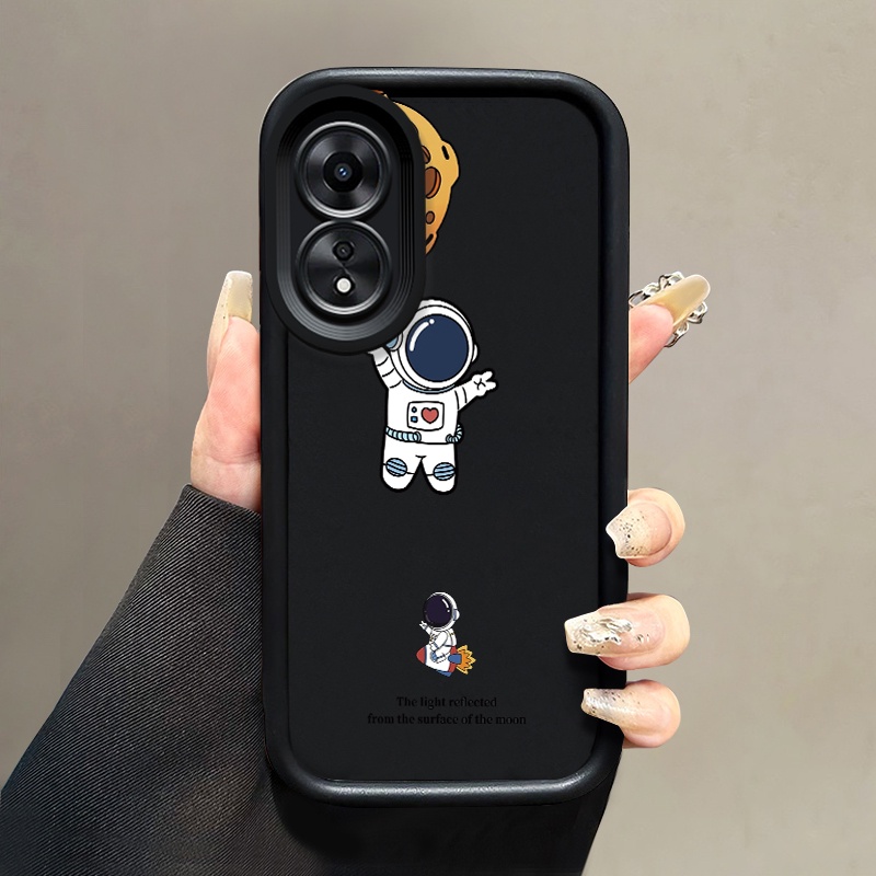 เคสสำหรับ OPPO A58 A78 A58 5G A78 5G A58x 5G A1x A2x A98 5G F23 5G A1 5G เคสโทรศัพท์คนยานอวกาศ