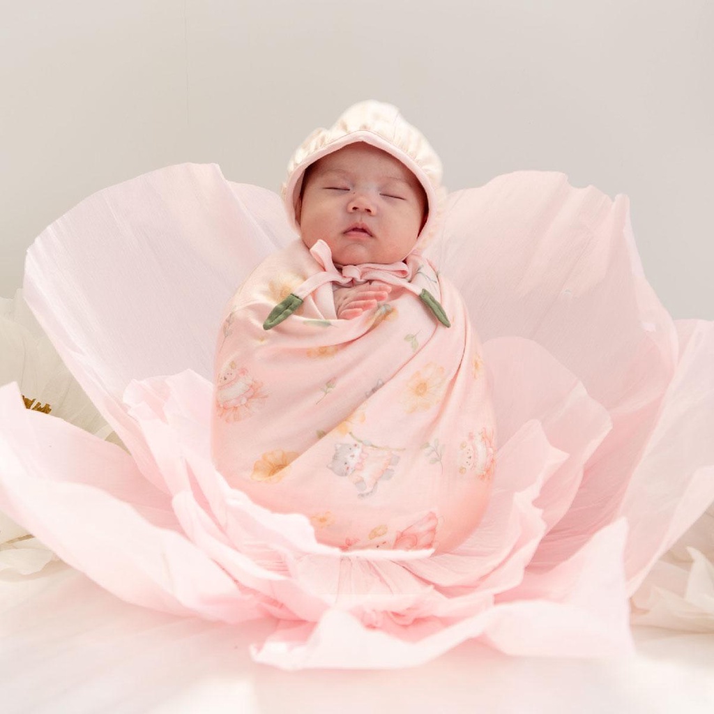 Granny Ben Tencel™ Swaddle Cloth Floral Daydream ผ้าห่อตัวใยเทนเซล ขนาด 47” x 47” จำนวน 1 ชิ้น/กล่อง