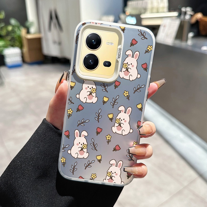 เคสสำหรับ VIVO V25 5G V25E V27 5G V27 Pro 5G S16 5G S16 Pro 5G เคสโทรศัพท์หมีกระต่าย