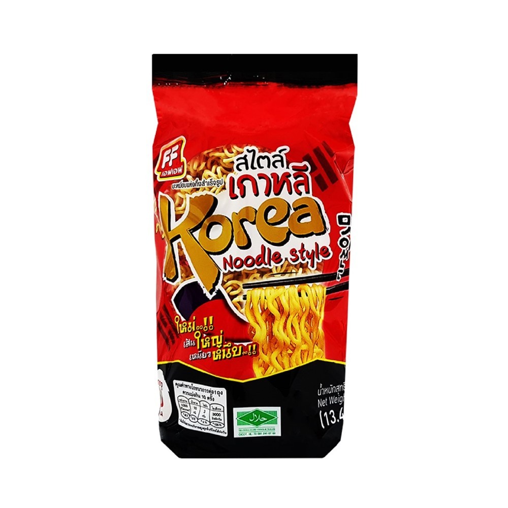 🐝 เอฟเอฟ บะหมี่อบแห้งสไตล์เกาหลี 380 กรัม 🍯 FF INSTANT NOODLE KOREA AIR DRIED 380 G. 🌻 แป้ง วุ้นเส้น