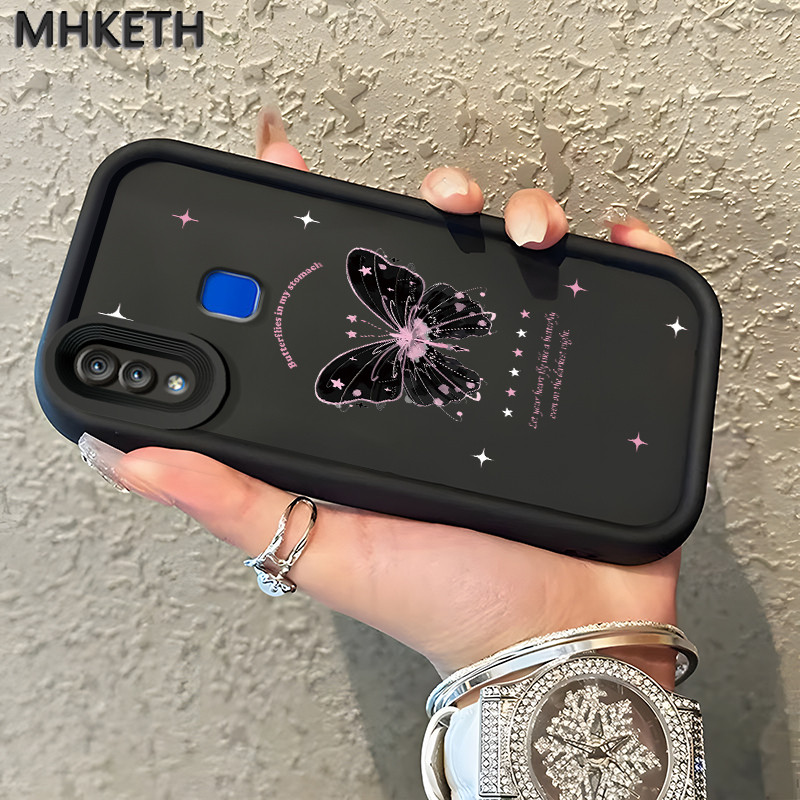 MHKETH เคสสำหรับ VIVO Y95 Y93 Y93s Y91 Y91i Y91C Y90 Y1s Y78 5G Y78+ 5G V29 Lite 5G เคสโทรศัพท์ผีเสื้อ