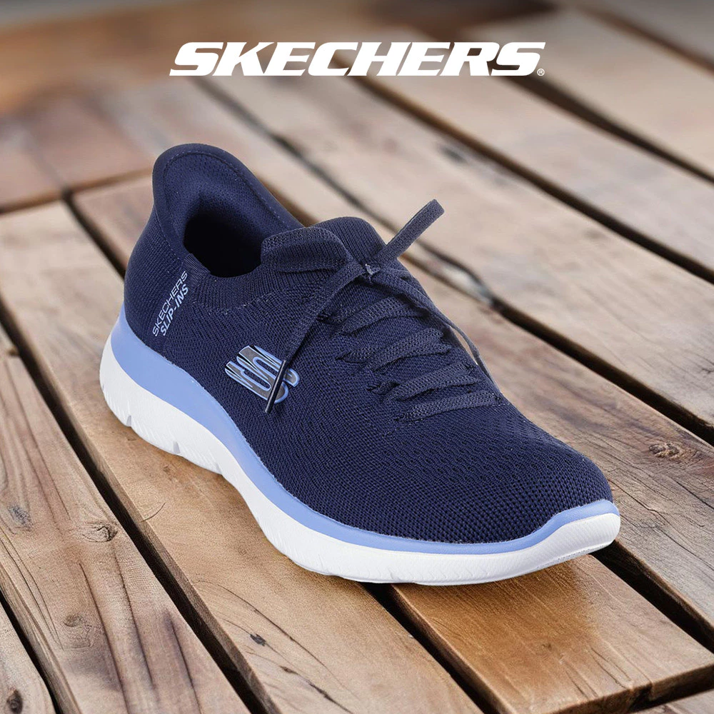 Skechers สเก็ตเชอร์ส รองเท้าลำลองผู้หญิง Women Slip-ins Sport Summits New Daily Casual Shoes - 150263-NVBL Memory Foam