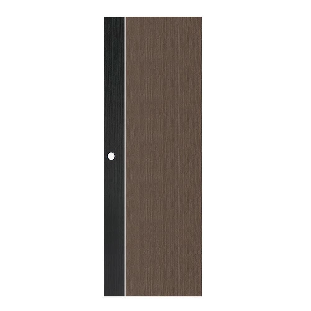 ECO-DOOR ประตูห้องน้ำ UPVC PC1 70X200 ซม. สีโอ๊ค ทูโทน เจาะลูกบิด จัดส่งโดย HomePro