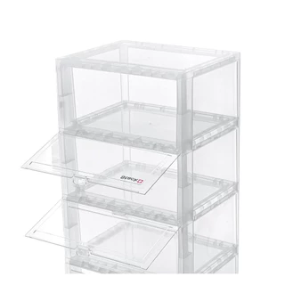 STACKO กล่องรองเท้า 5 ช่อง TOWER 35x28x88 ซม. สีใส จัดส่งโดย HomePro