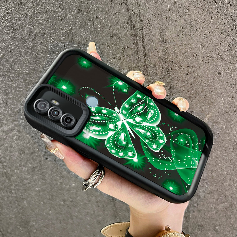 เคสสำหรับ OPPO A53 2020 A33 2020 A53s A32 A94 F19 Pro Reno 5F 5 Lite A11s เคสโทรศัพท์ผีเสื้อเรืองแสง