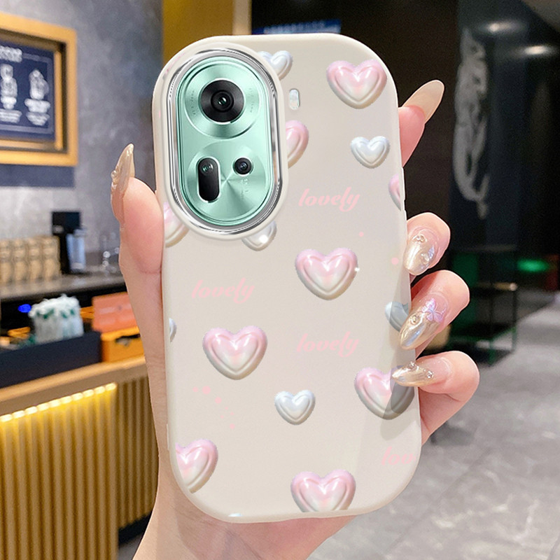เคสสำหรับ OPPO Reno 11 5G 11 Pro 5G 11F 5G เคสโทรศัพท์รักหัวใจกันกระแทก