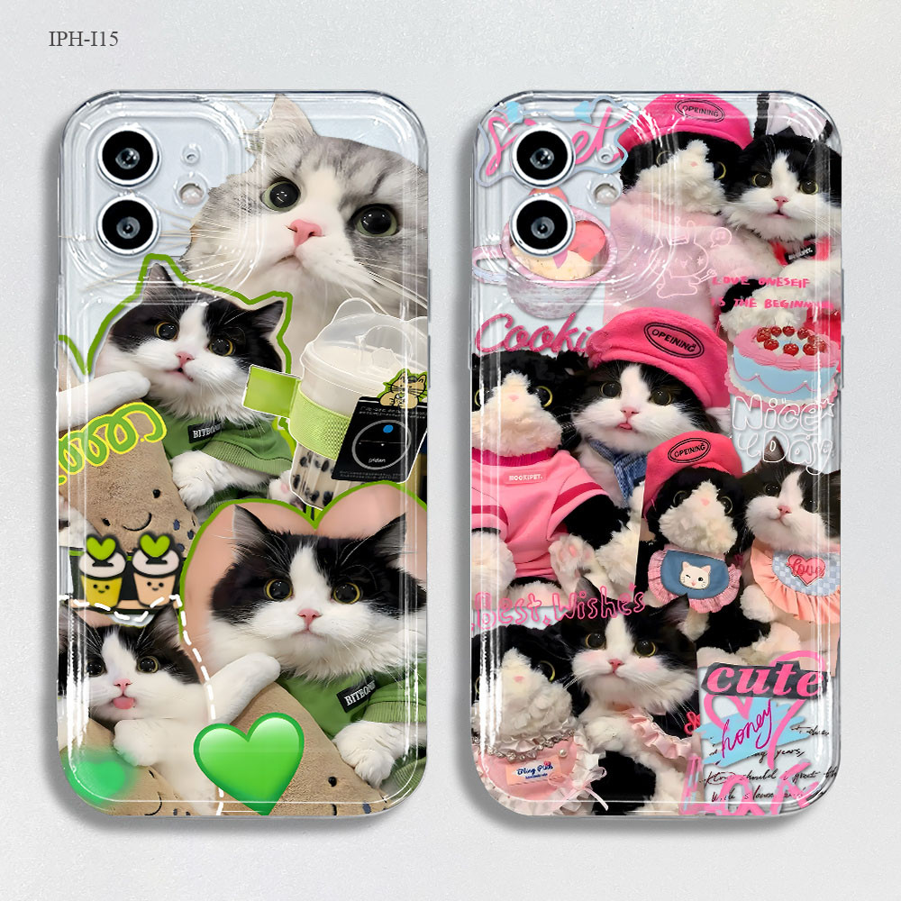iPhone 17 16 15 14 13 12 11 8 7 6 X XS XR SE Plus Pro Max 2020 2022 เคสไอโฟน เคส เคสโทรศัพท์โปร่งใส QSK