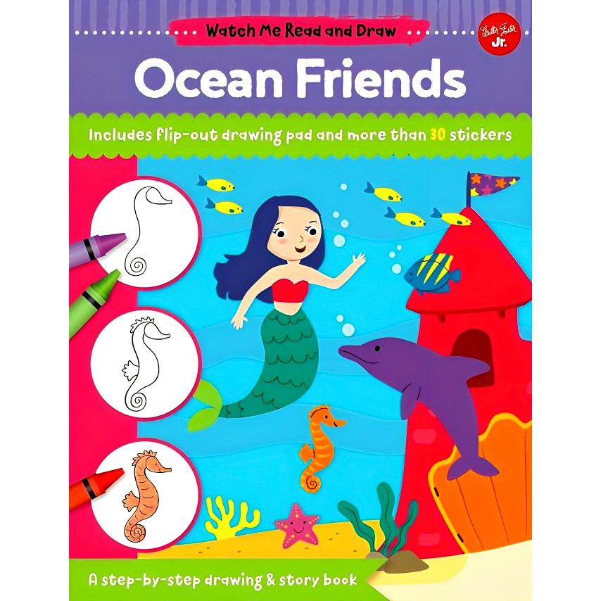 BBW หนังสือเด็ก Watch Me Read & Draw: Ocean Friends ISBN: 9780760388105