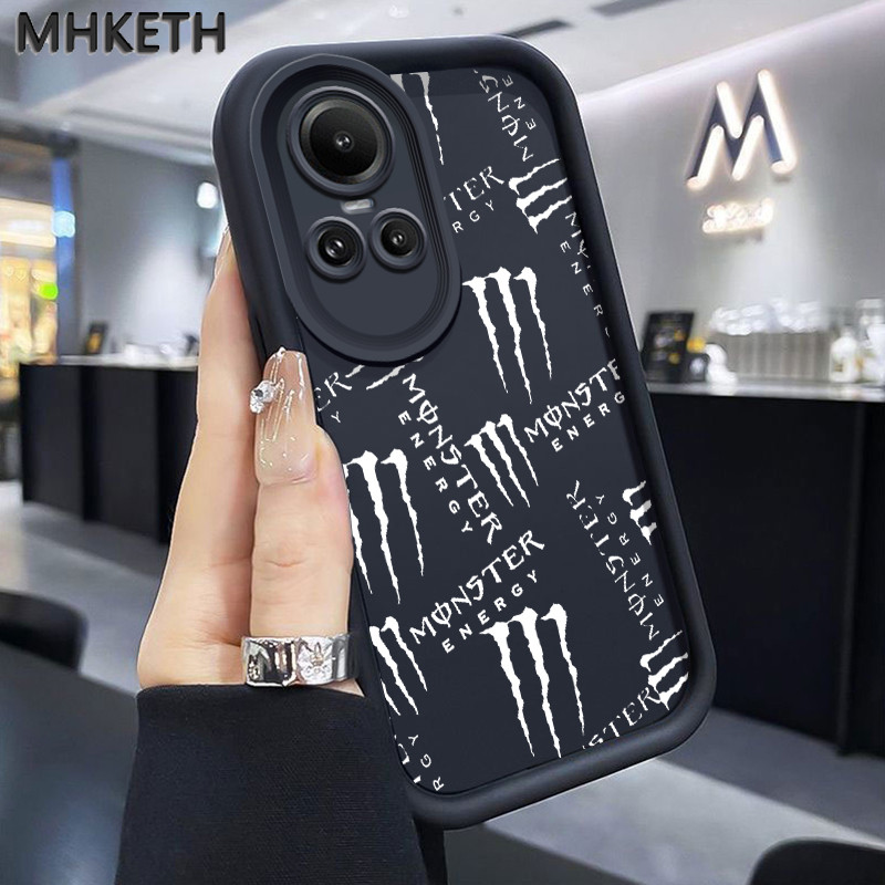 MHKETH เคสสำหรับ OPPO Reno 10 5G Reno 10 Pro 5G Reno 11 5G 8T 5 5K 6 เคสโทรศัพท์มีลายกรงเล็บอินเทรนด์