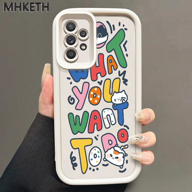 MHKETH เคสสำหรับ Samsung Galaxy A52 5G A52s A50 A50s A30s A73 5G เคสโทรศัพท์มีลายการ์ตูนสัตว์เล็ก