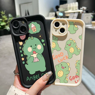 เคสสำหรับ OPPO A5 A3s A12E A7 A5s A12 A12S A11k Realme C1 เคสโทรศัพท์ไดโนเสาร์น่ารักป้องกันการตก