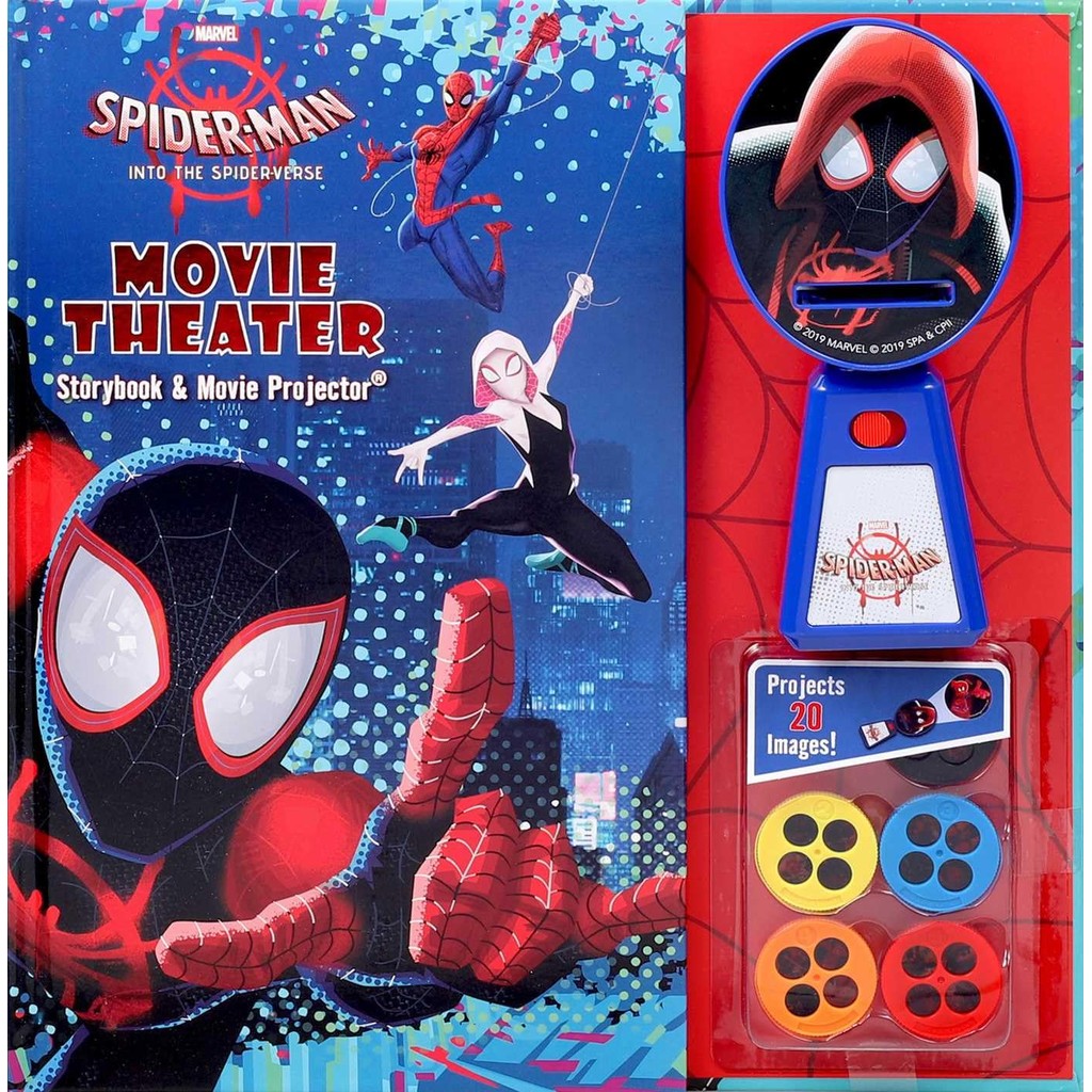New Book MARVEL SPIDER-MAN: INTO THE SPIDER-VERSE MOVIE THEATER STORYBOOK & MOVIE PROJECT (Hardcover