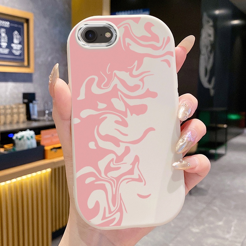เคสสำหรับ iPhone 6 Plus 6s Plus 7 Plus 8 Plus X Xs Max Xr 11 Pro Max เคสโทรศัพท์ซิลิโคนกันกระแทกศิลปะนามธรรม