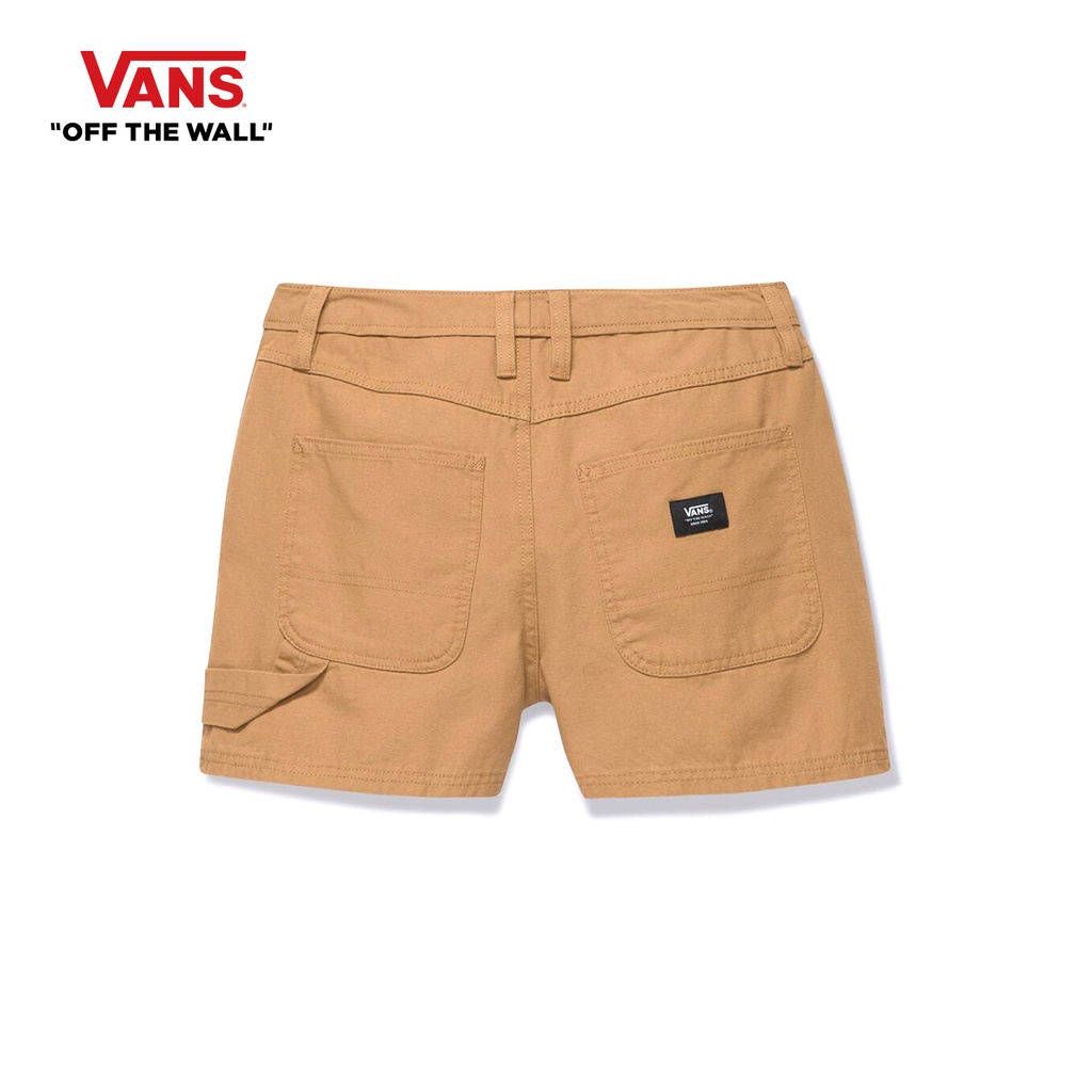 VANS GROUND WORK SHORT - TOBACCO BROWN กางเกงขาสั้น กางเกงแวนส์ ผู้หญิง