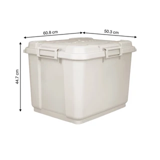 กล่องเก็บความเย็น 60 ลิตร Hotaru KASSA HOME รุ่น LKW-KTP-605 ขนาด 60.8 x 50.3 x 44.7 ซม. สีครีม
