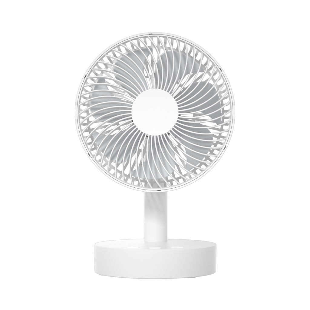 พัดลมตั้งโต๊ะไร้สาย 6 นิ้ว ZAGIO รุ่น ZG-9157 WH สีขาว