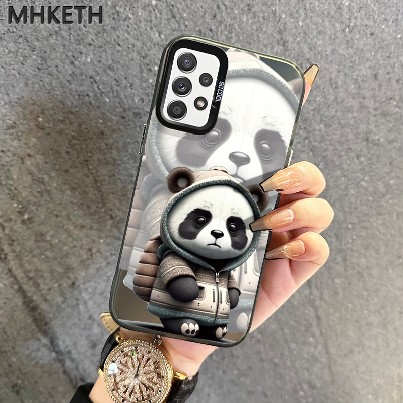 MHKETH เคสสำหรับ Samsung A52 4G A52 5G  A52s 5G A51 M40S A50 A50S A53 5G A54 5G เคสโทรศัพท์แพนด้าส่วนบุคคล