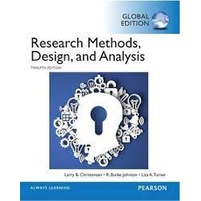 Chulabook|c321|หนังสือ|RESEARCH METHODS, DESIGN, AND ANALYSIS (GLOBAL EDITION)