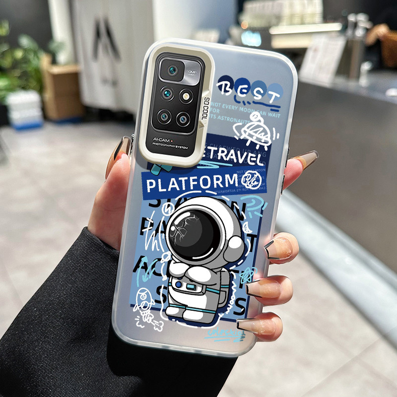 เคสสำหรับ Xiaomi Redmi 10 Prime 10C 12C 11A POCO C55 เคสโทรศัพท์ใสนักบินอวกาศเคสแข็งป้องกัน – โปรปัง