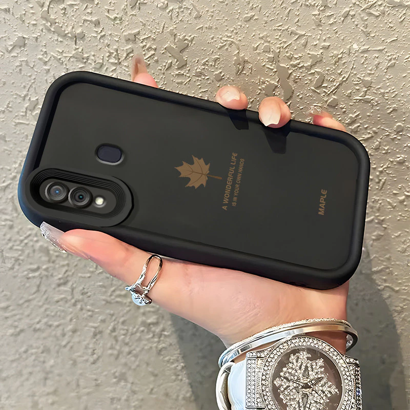 เคสสำหรับ Samsung Galaxy A30 A20 M10s A31 A24 A20s A21S เคสโทรศัพท์ใบเมเปิ้ลกันกระแทกอ่อนนุ่ม