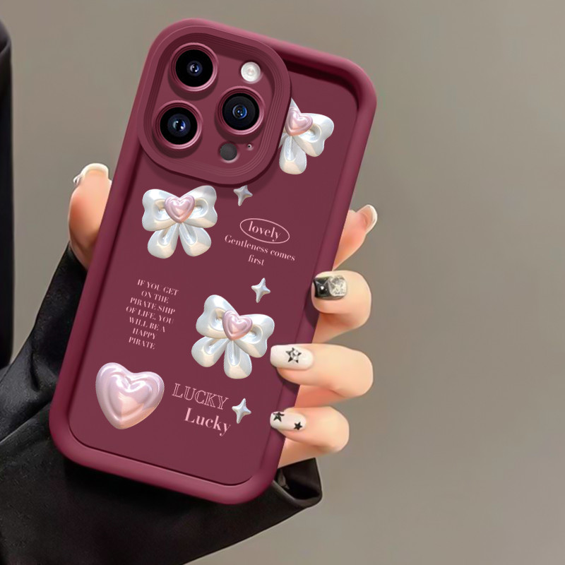 MHKEID เคสสำหรับ Samsung Galaxy A20s เคสใหม่เคสซิลิโคนติดโบว์ป้องกันโทรศัพท์ตก - รูปที่ 5