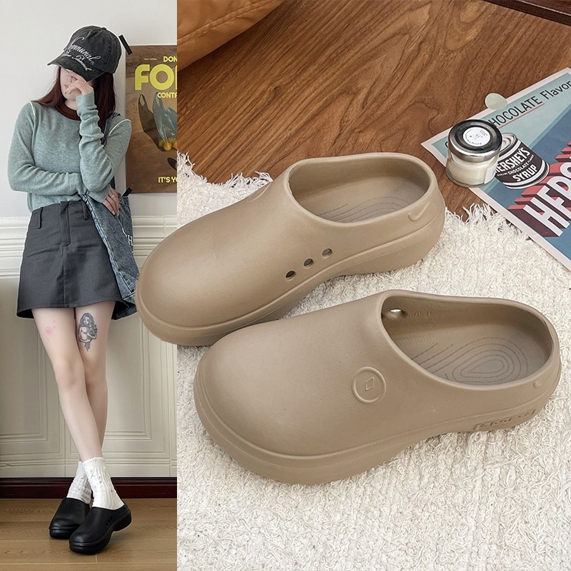 EveStep รองเท้าแตะผู้หญิง รองเท้าลําลอง กันน้ำ ระบาย อากาศ รุ้นพืนนุ่มนิ่มใส่สบาย1749699431737