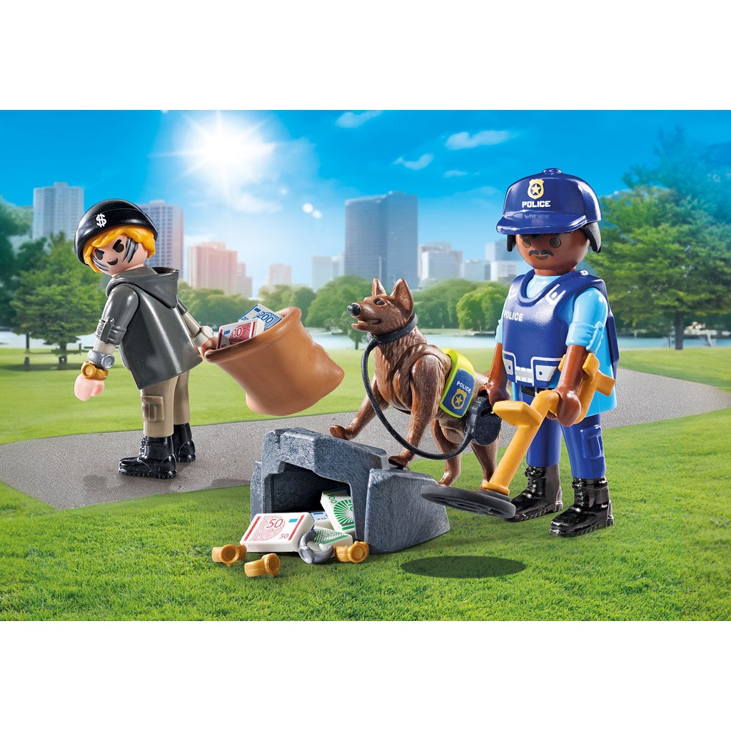 Playmobil 71731 Police Search with dog ตำรวจ การค้นหาพร้อมสุนัข