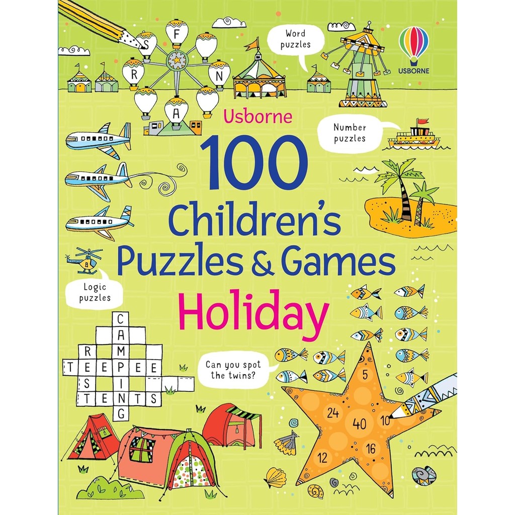 New Release Book สินค้าลิขสิทธิ์ (พร้อมส่ง) 100 CHILDREN'S PUZZLES AND GAMES: HOLIDAY (Paperback)