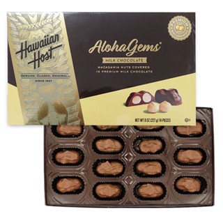 🔄 (ล้างสต๊อก Super Deal)Hawaiian Host ช็อกโกแลตนมแซนวิชถั่วแมคคาเดเมีย 850กรัม นำเข้าจากกล่องของขวัญ