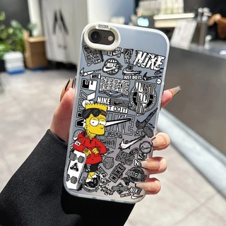 เคสสำหรับ iPhone 6 Plus 6s Plus 7 Plus 8 Plus SE 2020 X Xr Xs Max เคสโทรศัพท์แบรนด์อินเทรนด์โปร่งใส