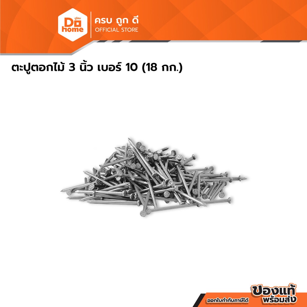 ตะปูตอกไม้ 3 นิ้ว เบอร์ 10 (ลัง 18 กก.) |E|