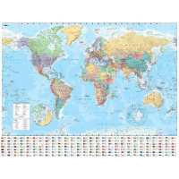 Collins World Wall Laminated Map