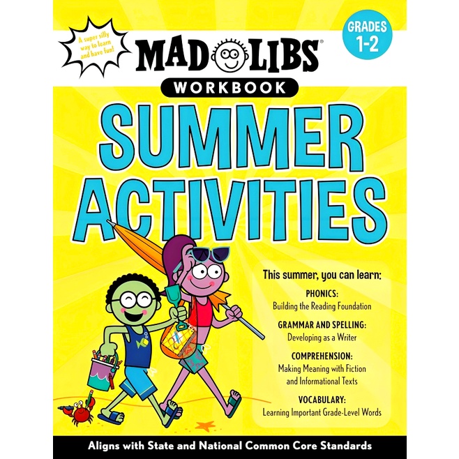 BBW หนังสือเด็ก Mad Libs Workbook: Summer Activities: Grades 1-2 ISBN: 9780593225790
