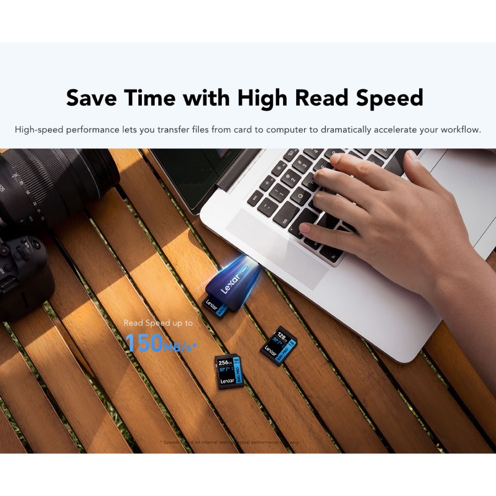การ์ดหน่วยความจำ เอสดีการ์ด LEXAR 800XPRO 32GB SD CARD BLUE SERIES FULL-HD 4K RW150/45MB/S (LSD0800P032G-BNNNG)_5