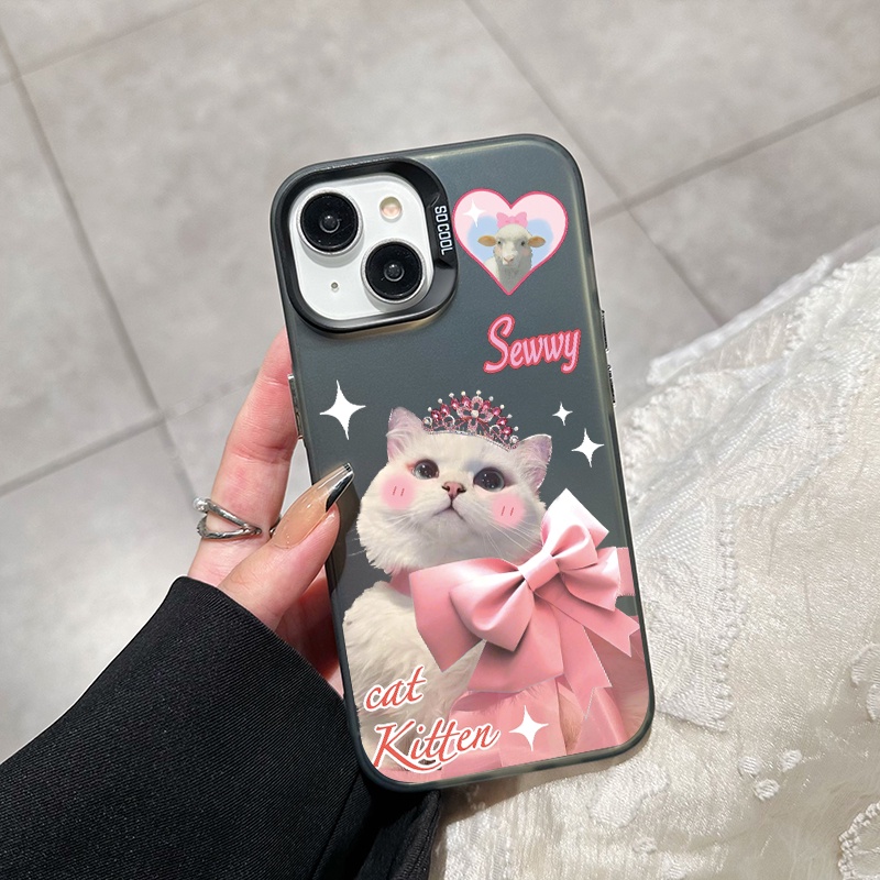 เคสสำหรับ OPPO A5 A3s A12e A7 A5s A12 A12s A11k Realme C1 เคสโทรศัพท์แมวน่ารัก - รูปที่ 3