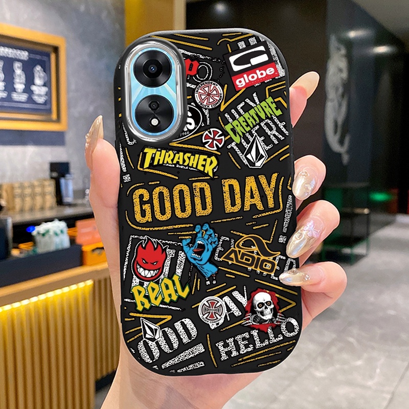 เคสสำหรับ OPPO A58 5G A78 5G A58X 5G A1X A2X 5G A58 4G A98 5G A1 5G เคสโทรศัพท์สเก็ตบอร์ดเพชรกันกระแ