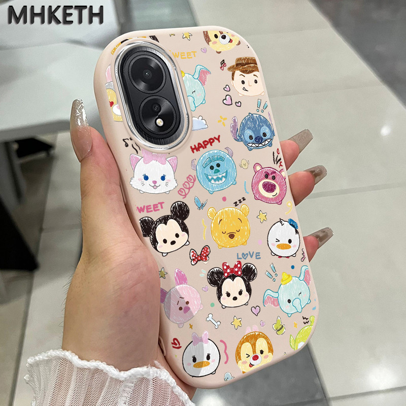 MHKETH เคสสำหรับ OPPO A18 A38 เคสโทรศัพท์ลายการ์ตูนดิสนีย์
