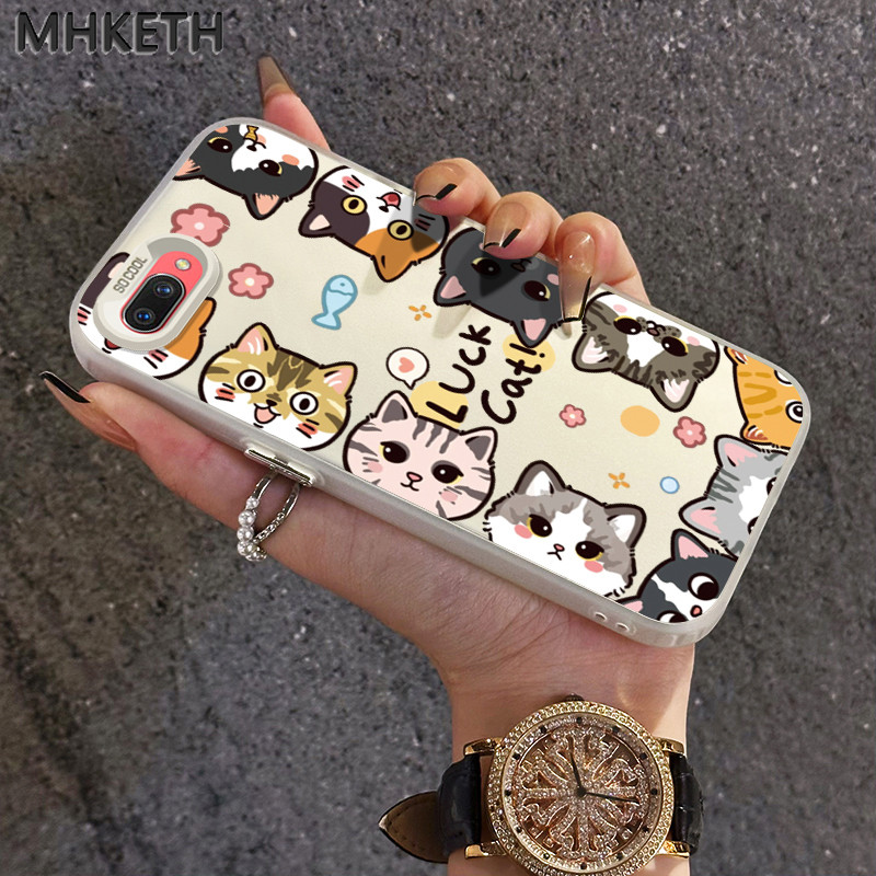 MHKETH เคสสำหรับ OPPO A5 A3s A12e A7 A5s A12 A12s A11k Realme C1 เคสป้องกันโทรศัพท์ตกการ์ตูน – โปรปัง