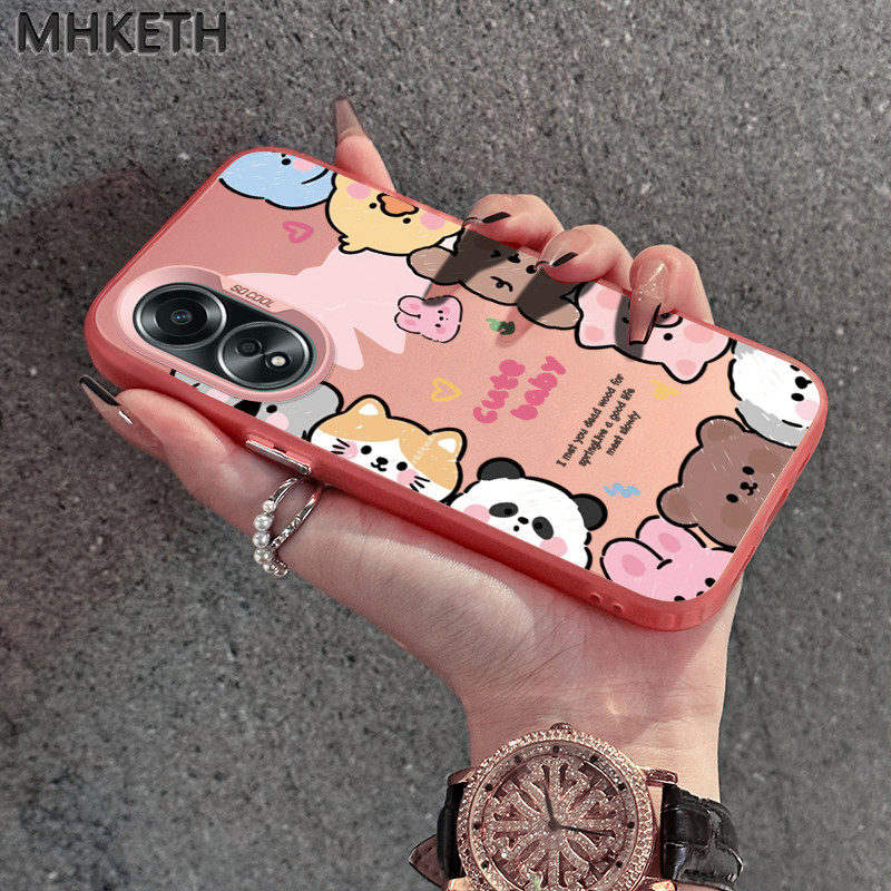 MHKETH เคสสำหรับ OPPO A58 4G A58 5G A58x 5G A78 5G A1x 5G A2x 5G A1 5G A78 4G A98 5G F23 5G เคสโทรศัพท์อวตารสัตว์น่ารัก - รูปที่ 2