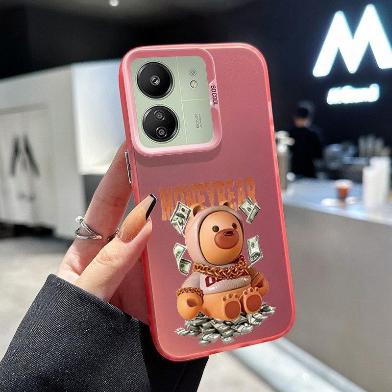 เคสสำหรับ Xiaomi Redmi 13C 4G 13C 5G POCO C65 4G POCO M65 4G เคสโทรศัพท์หมี