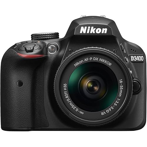Nikon Digital single-lens reflex camera D3400 AF-P 18-55 VR Lens Kit black D3400LKBK