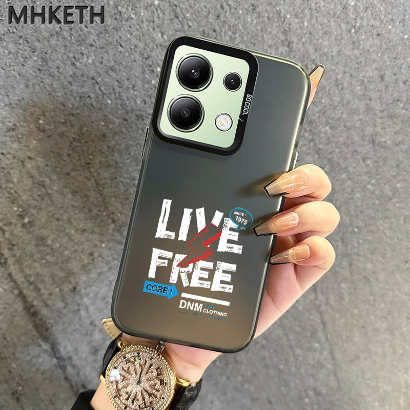 MHKETH เคสสำหรับ Xiaomi Redmi Note 13 4G Note 13 Pro 5G Poco X6 5G เคสโทรศัพท์ผิวเกล็ดน้ำแข็งอินเทรนด์ส่วนบุคคล